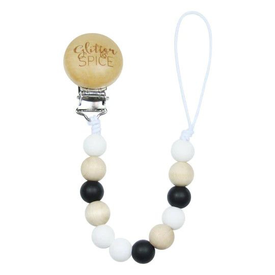 Glitter &amp; Spice Pacifier Clip Leah