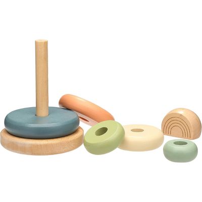 Pear Head Stacking Wooden Tower Toy
