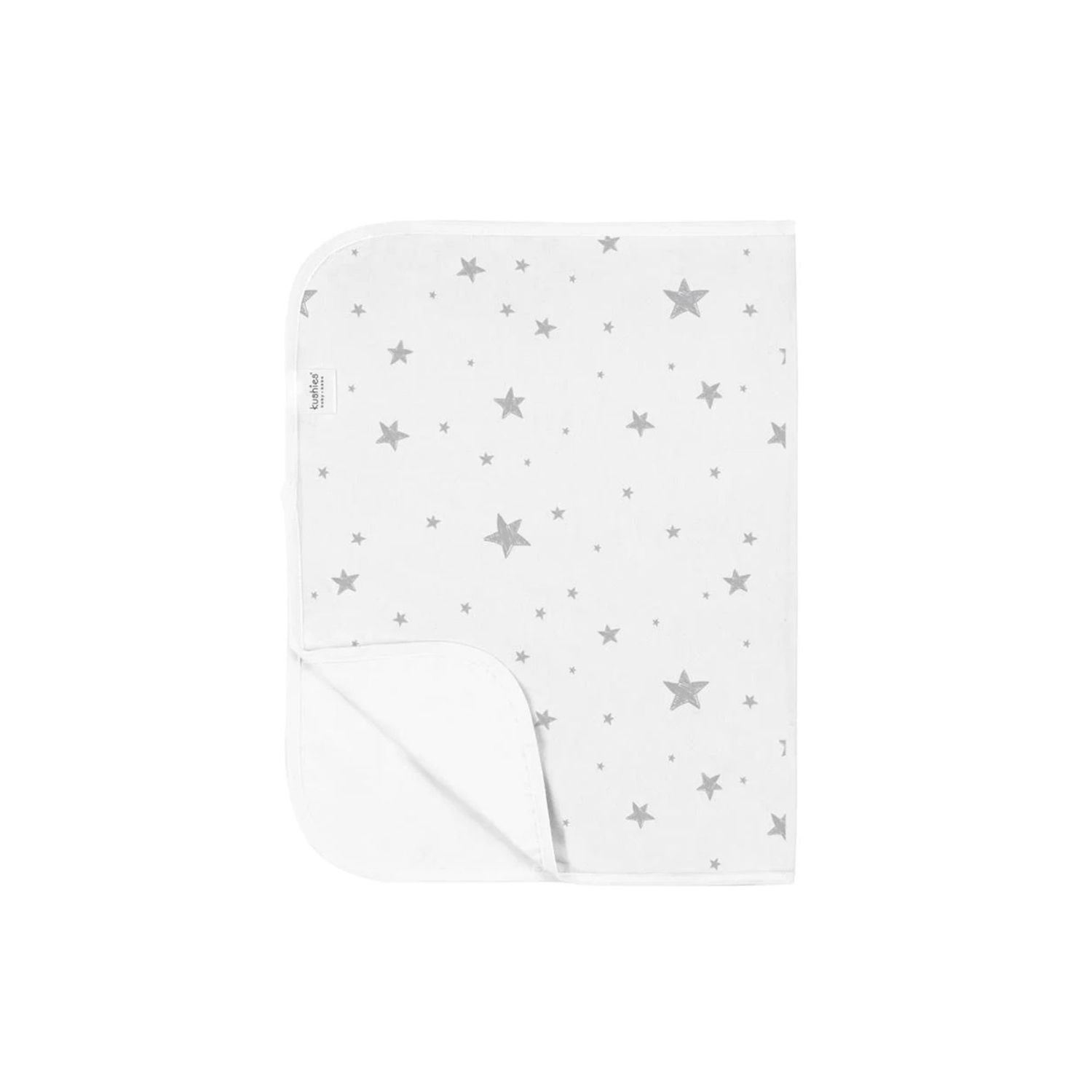Kushies Waterproof Change Pad Grey Scribble Stars