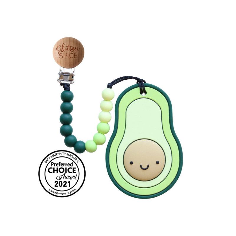 Glitter &amp; Spice Teether Avocado