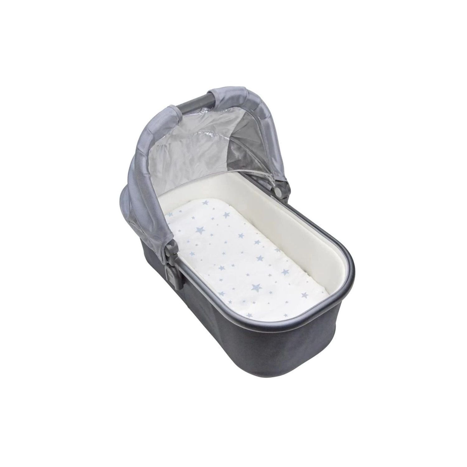 Kushies Bassinet Fitted Sheet Blue Scribble Star