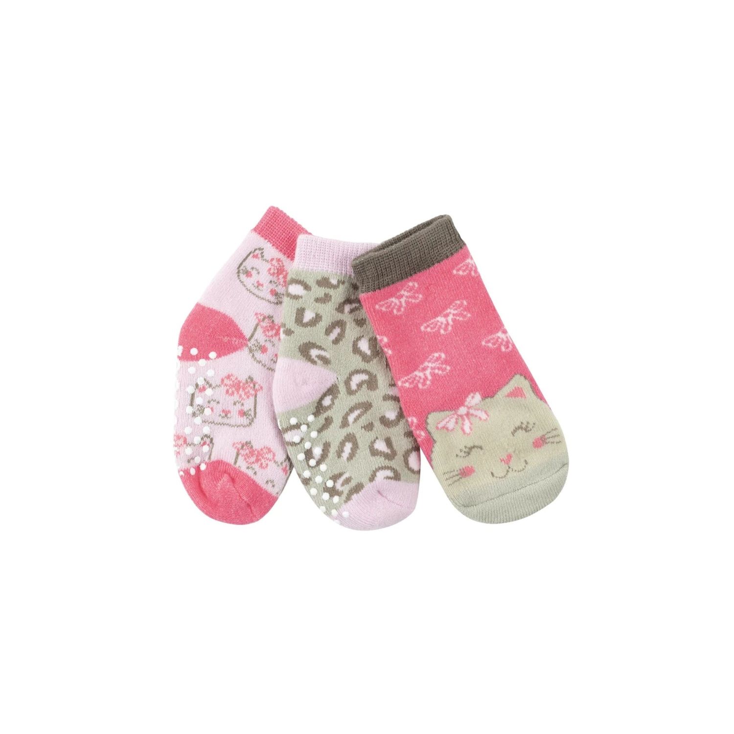 Zoocchini 3pk Socks Kallie the Kitty 0-24M