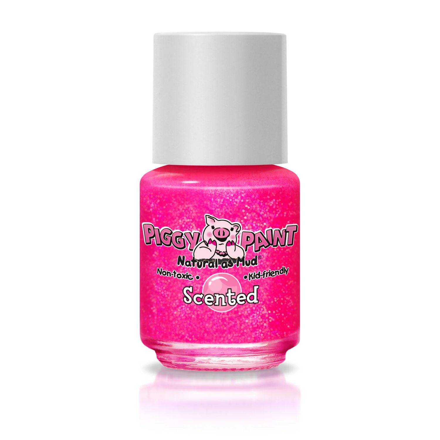 Piggy Paint Mini Scented Polish Bubble Gum Bash 0.25 fl/oz