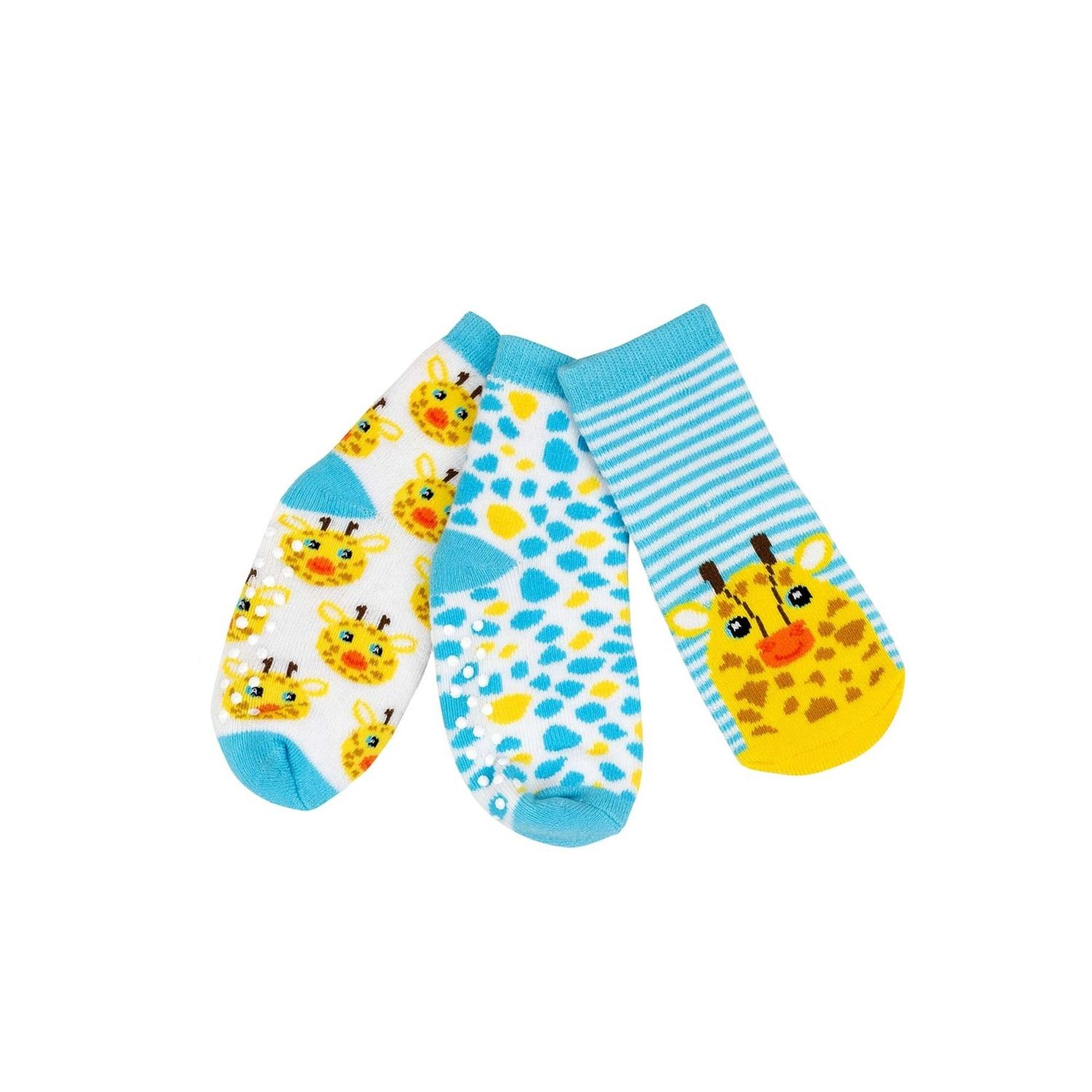 Zoocchini 3pk Socks Jamie the Giraffe 0-24M
