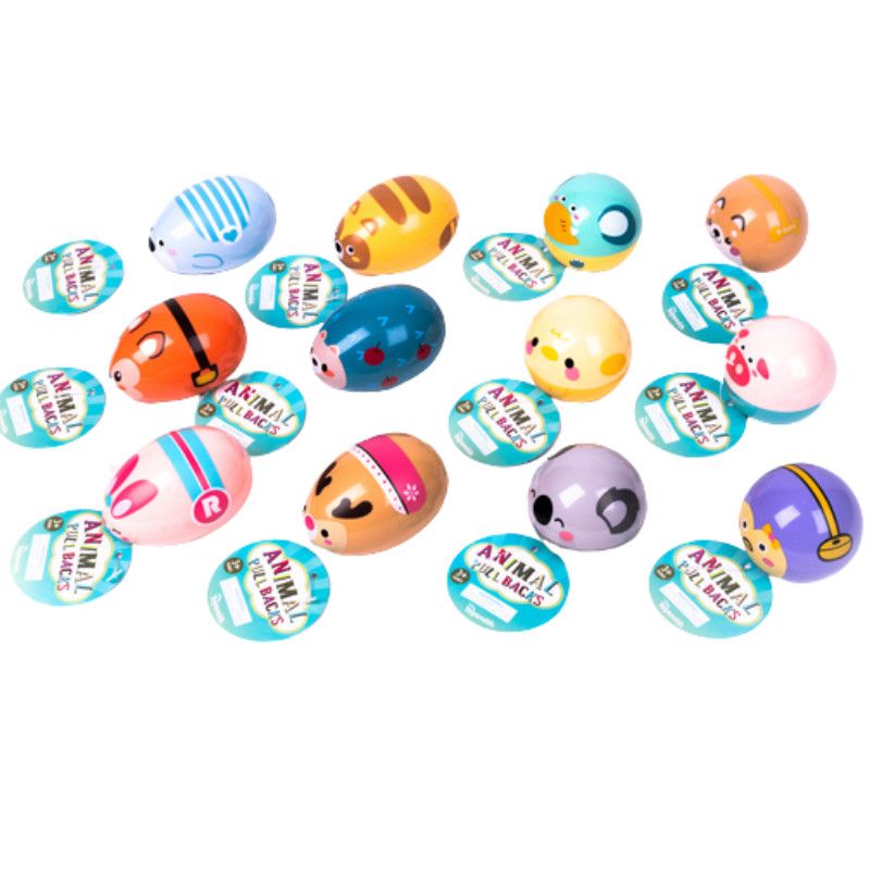 Toysmith Animal Pullbacks Assort