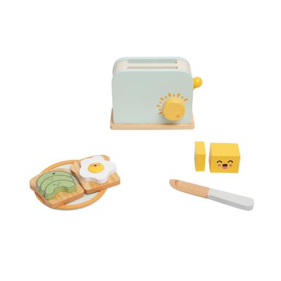 Pear Head Wooden Toaster Toy Brunch Set