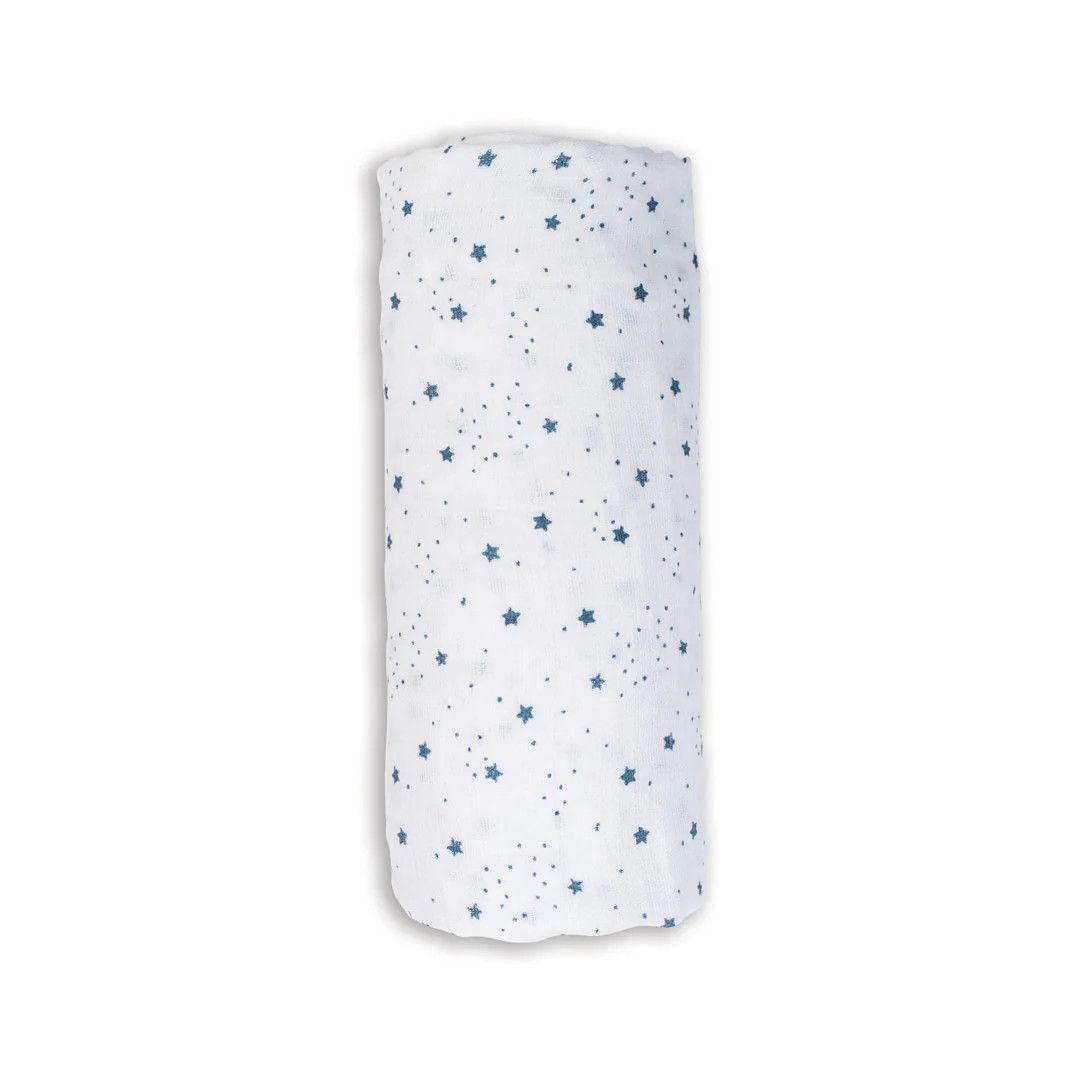 Lulujo Muslin Swaddle Stars 40" x 40