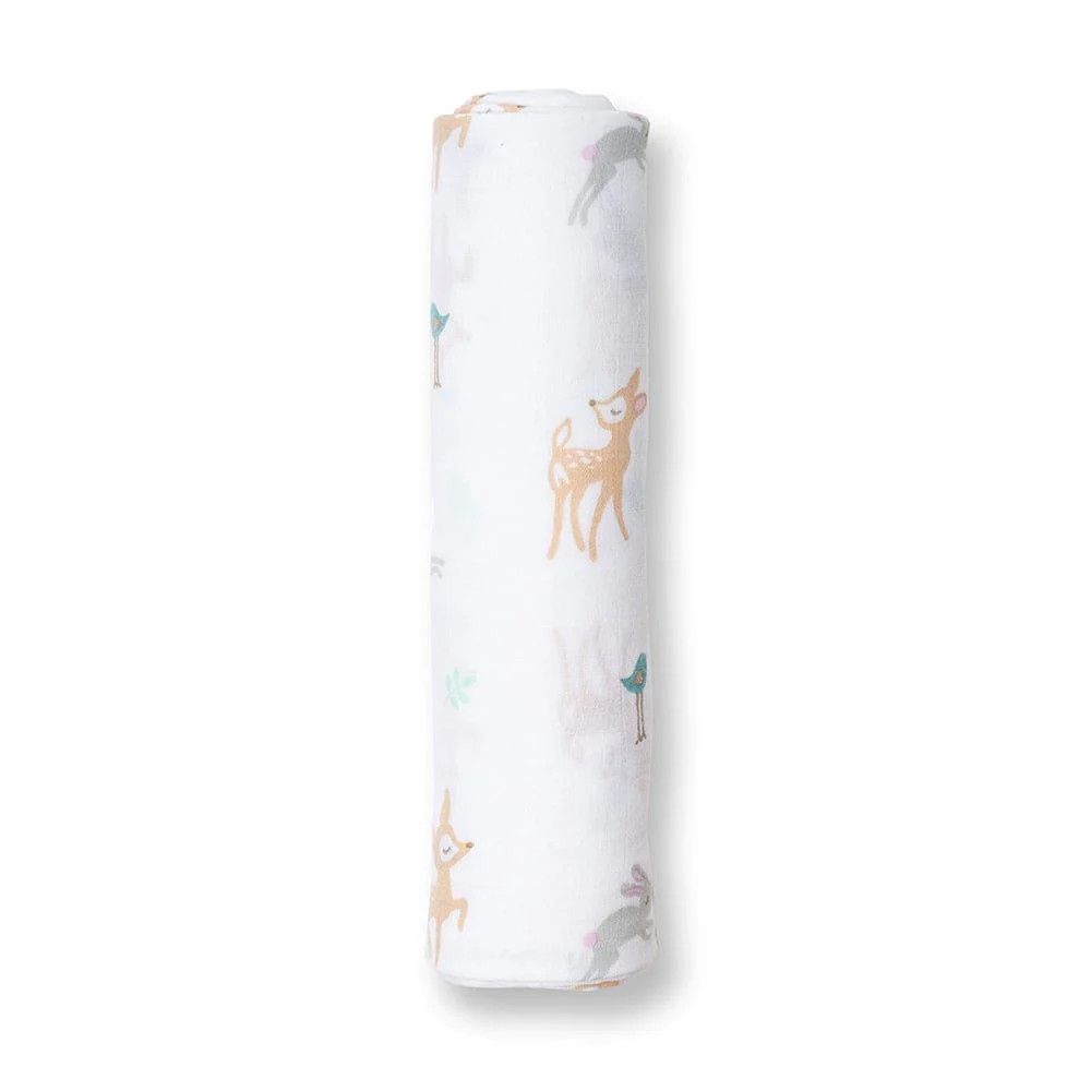 Lulujo Muslin Swaddle Cotton Little Fawn 47" x 47"