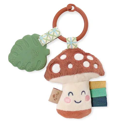 Itzy Ritzy Pal Plush Teether Mushroom 0M+