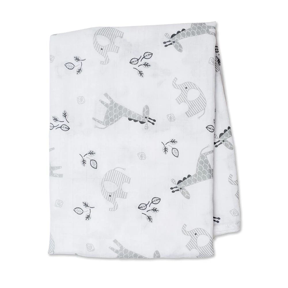 Lulujo Muslin Swaddle Cotton Afrique 47" x 47"