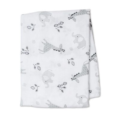 Lulujo Muslin Swaddle Cotton Afrique 47" x 47"