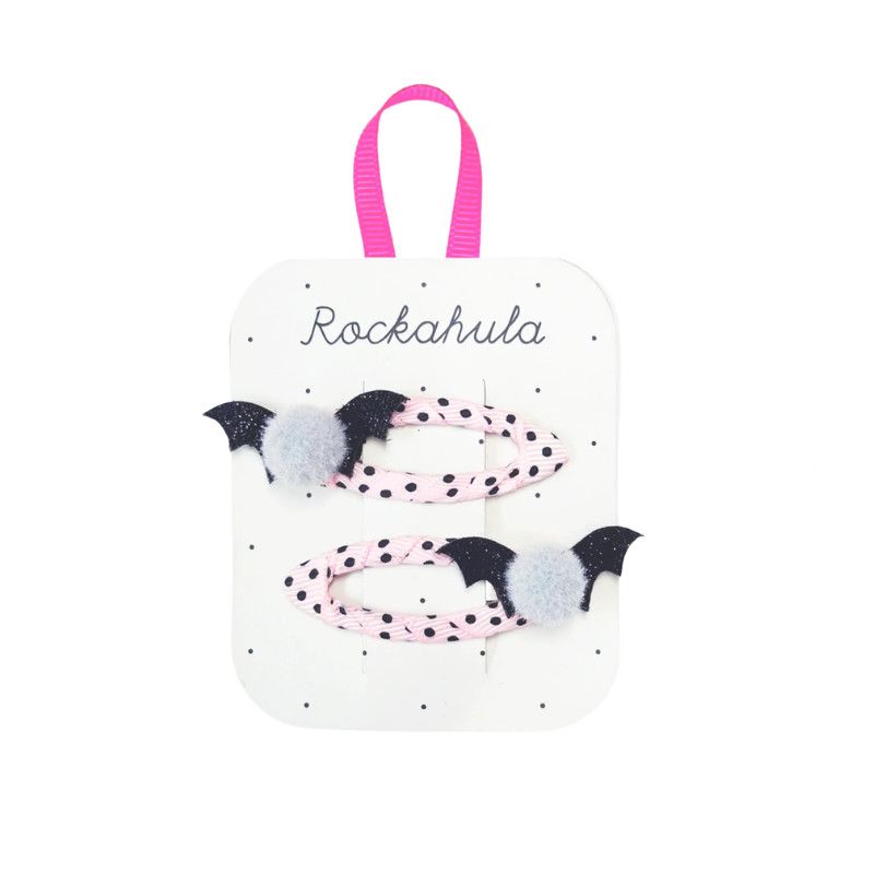 Rockahula Hair Clips PomPom Bat Clips