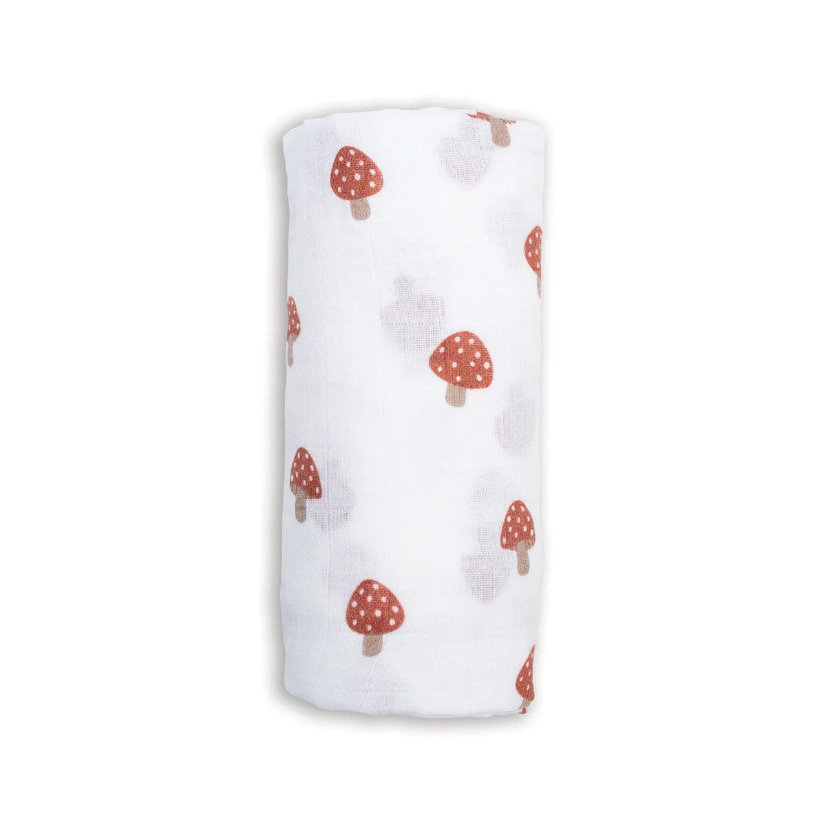 Lulujo Muslin Swaddle Mushrooms 40" x 40"