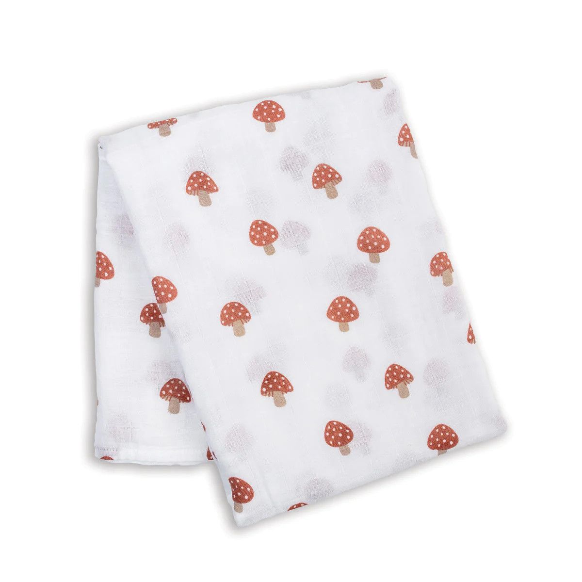 Lulujo Muslin Swaddle Mushrooms 40" x 40"