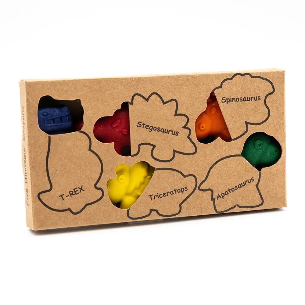 Crazy Crayons Set Solid Cute Dinosaur