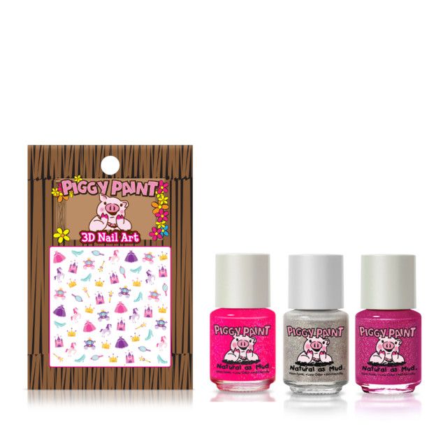 Piggy Paint Sparkle, Sparkle! Gift Set 3 polish &amp; Nail Art