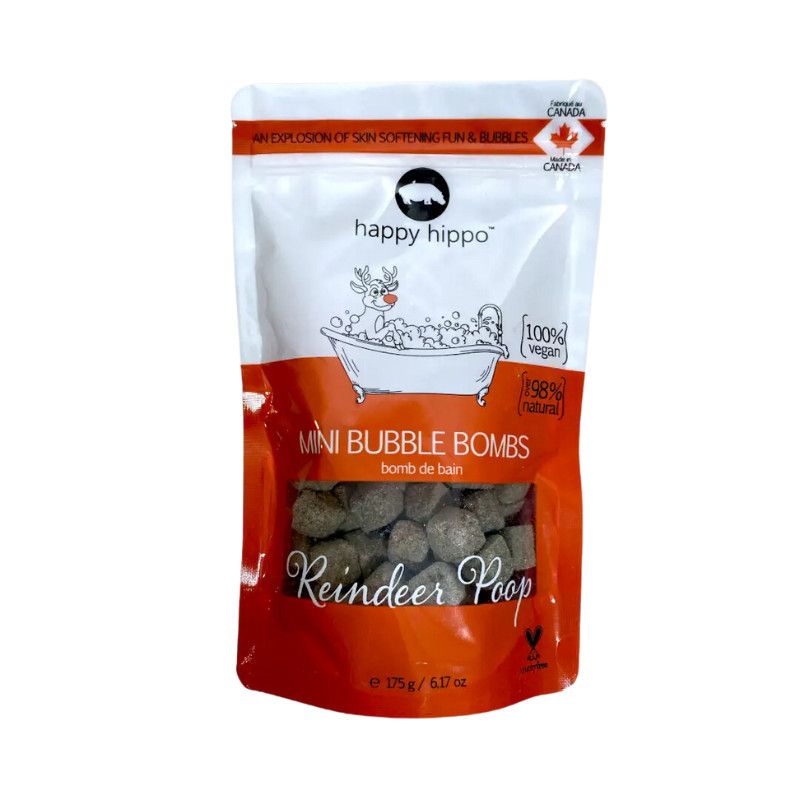 Happy Hippo Reindeer Poop Mini Bubble Bombs