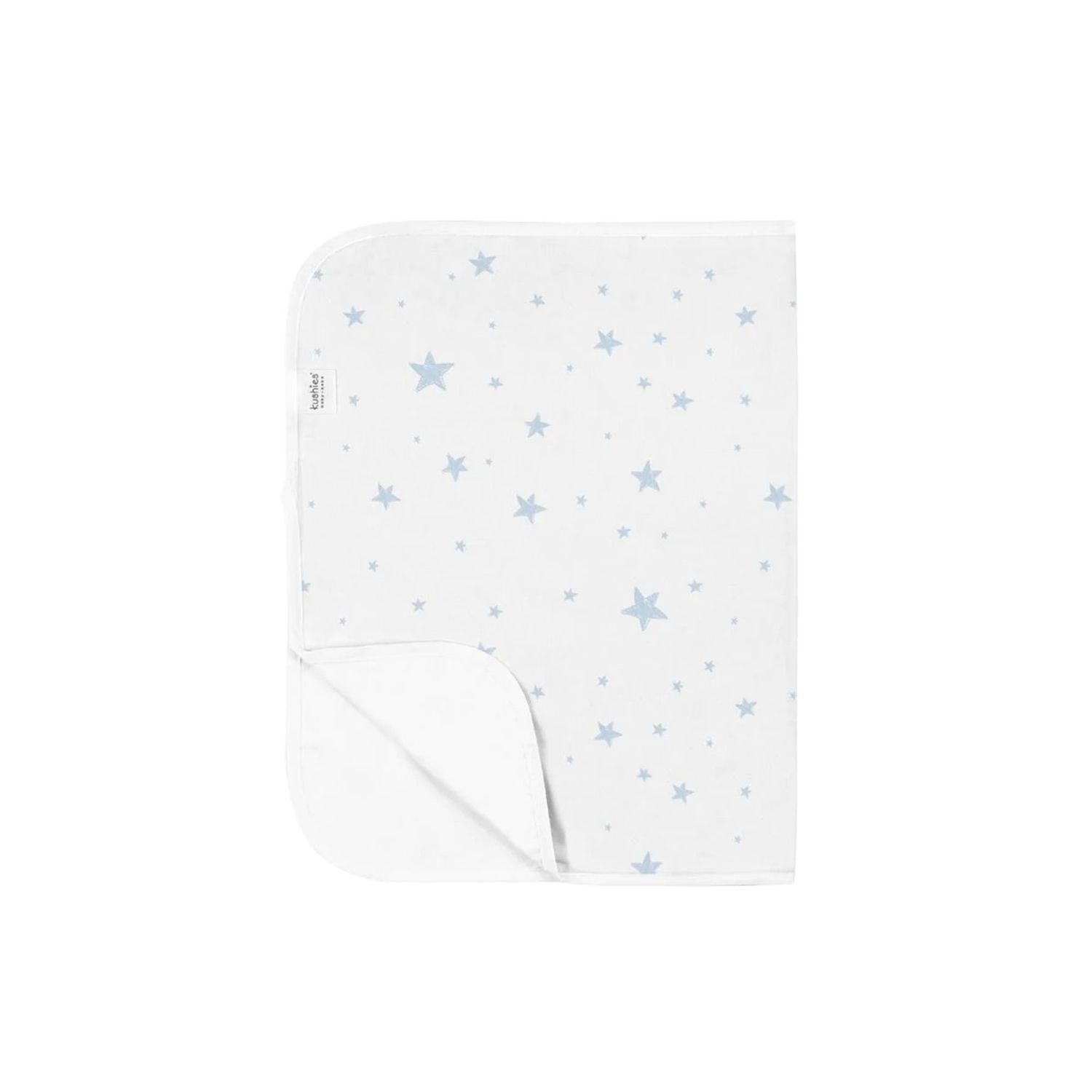Kushies Waterproof Change Pad Blue Scribble Stars