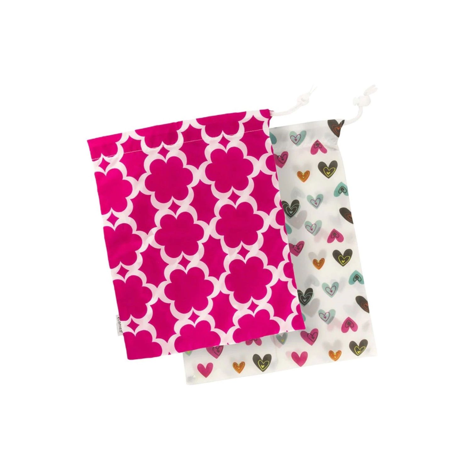 Kushies On the Go Wet Bag 2pk Heart/Flwr