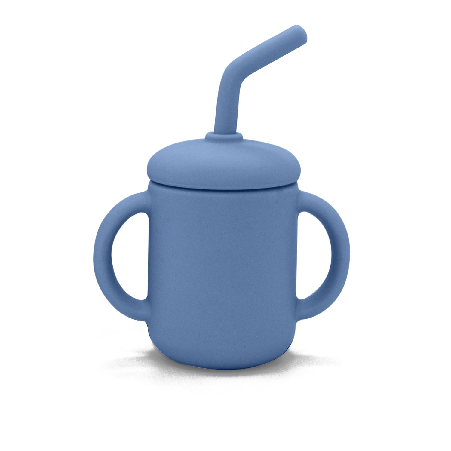 Kushies Silisippy Cup &amp; Straw Mineral Blue