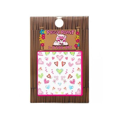 Piggy Paint Nail Art Hearts