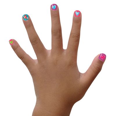 Piggy Paint Nail Art Hearts