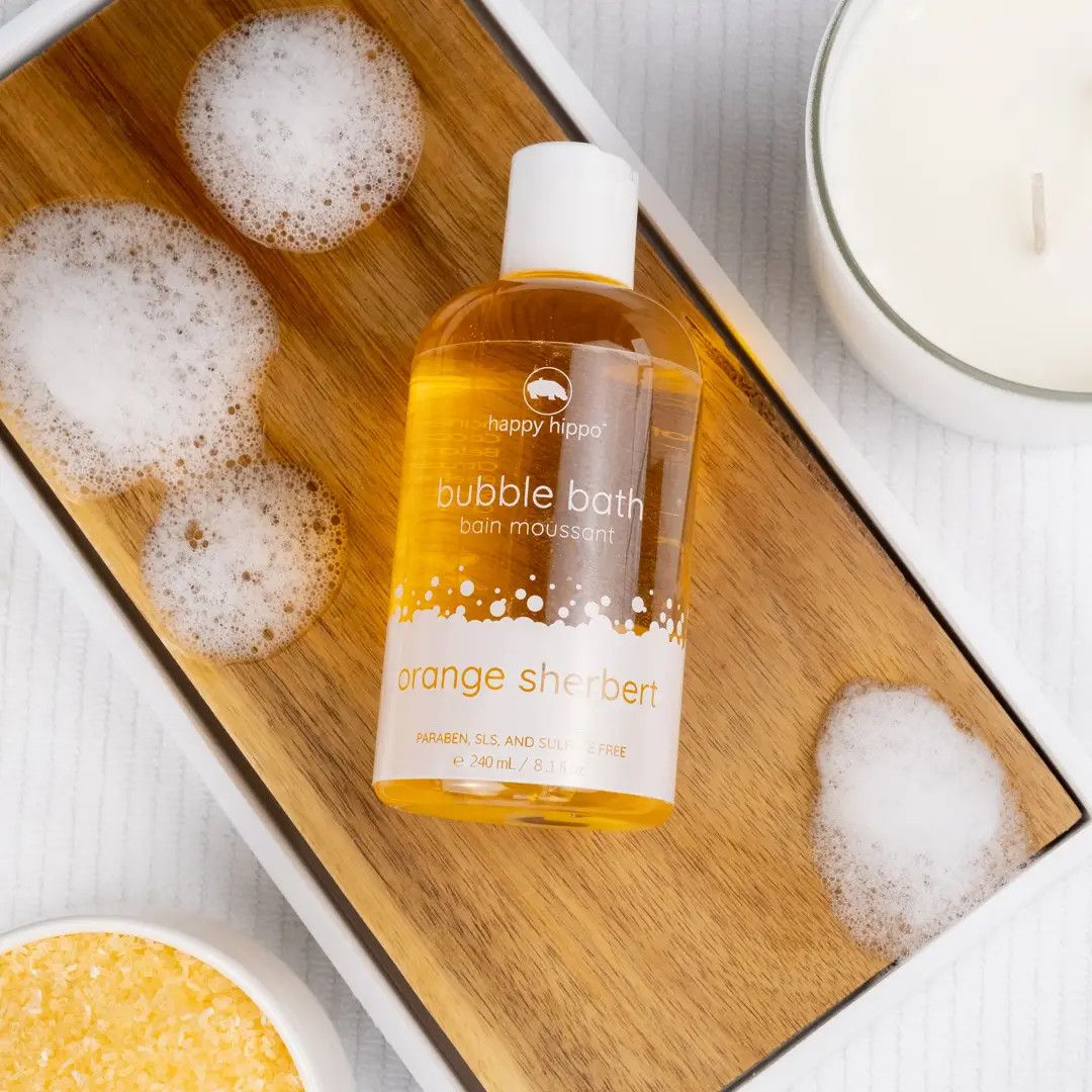 Happy Hippo Liquid Bubble Bath Orange Sherbet
