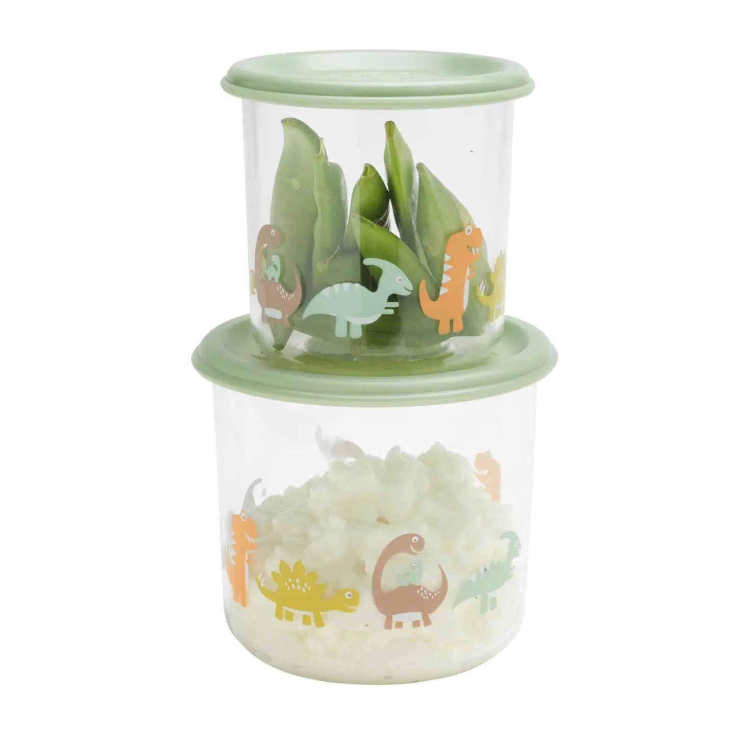 Good Lunch Containers Large 2Pc Baby Dinosaur