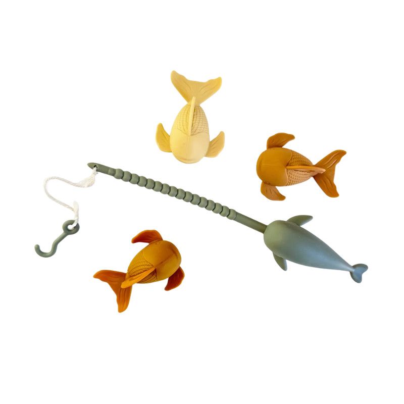 Peaks &amp; Valleys Baby Fishing Bath Toy Pebble