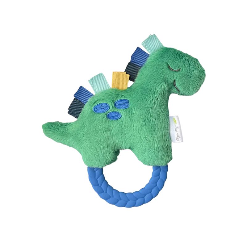 Itzy Ritzy Plush Rattle Pal Dino 0M+