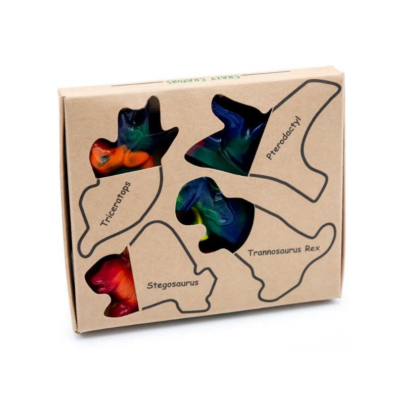 Crazy Crayons Set Tri-Colour Realistic Dino