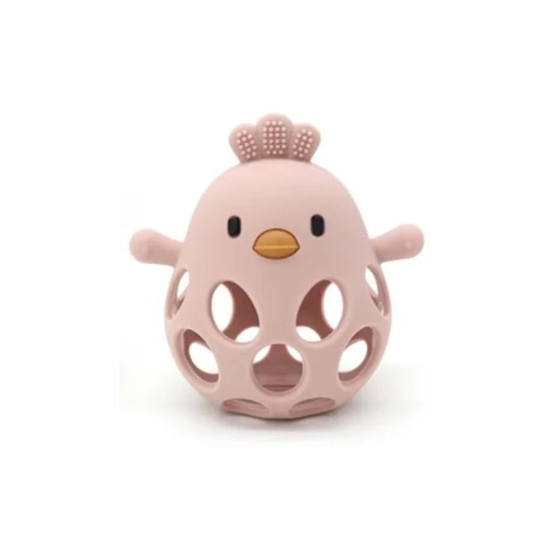 Peaks &amp; Valleys Baby Clucky Chew Buddy Peony
