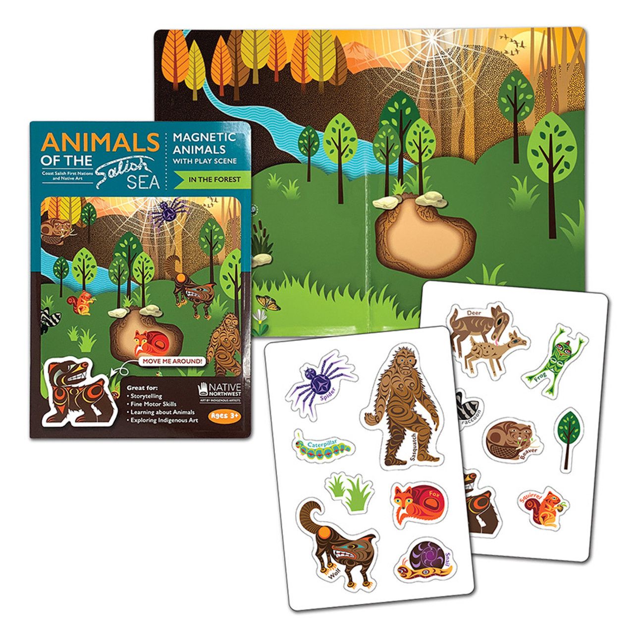 Native Northwest Magnetic Animals of the Salish Sea In the Forest