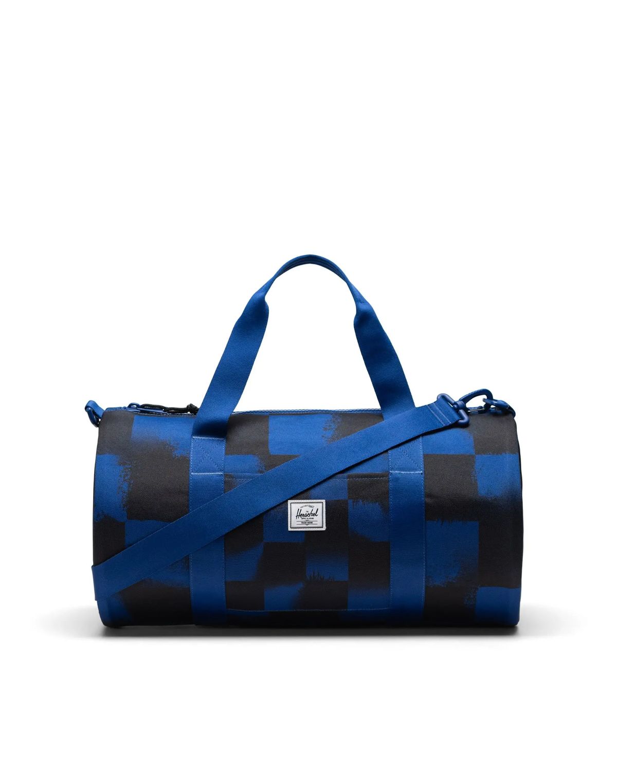 Herschel Little Duffle Stencil Checker Sodalite Blue