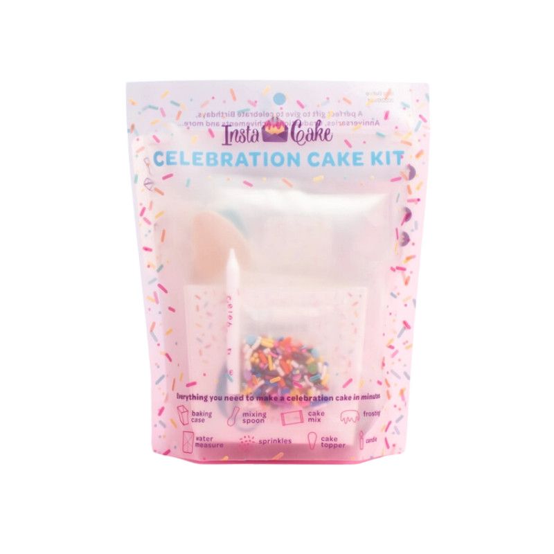 InstaCake Cards Unicorn Birthday Cake Vanilla w/ Unicorn Sprinkles