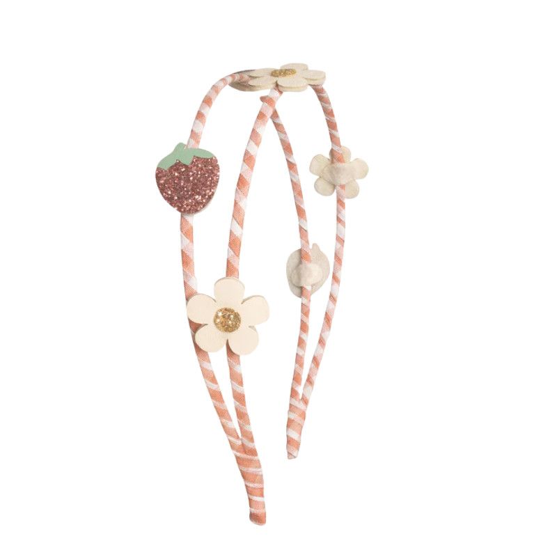 Rockahula Double Headband Sweet Strawberry