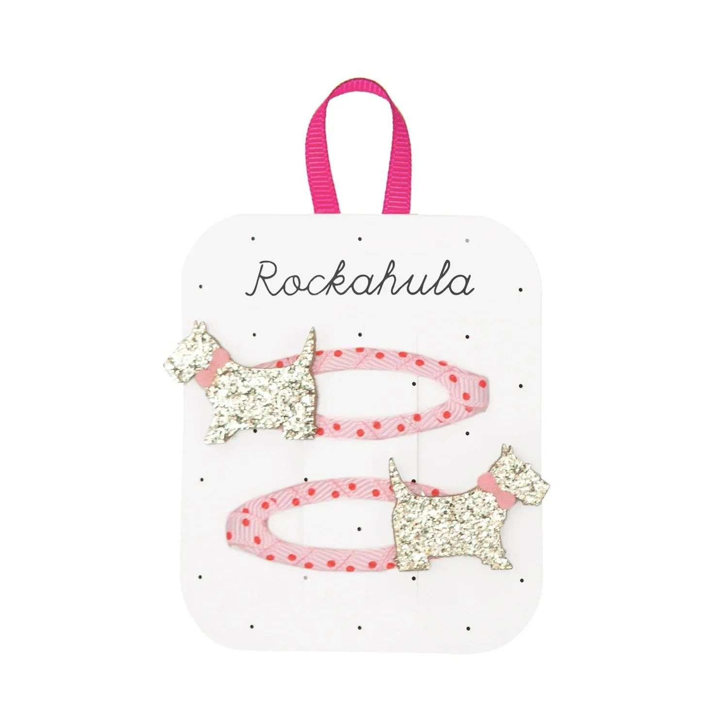 Rockahula Hair Clips Spotty Scottie Dog