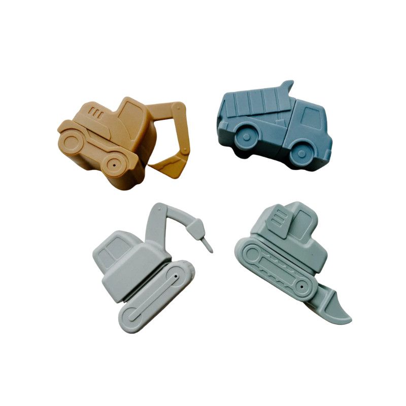 Peaks &amp; Valleys Baby Construction Bath Toys Earth Tones