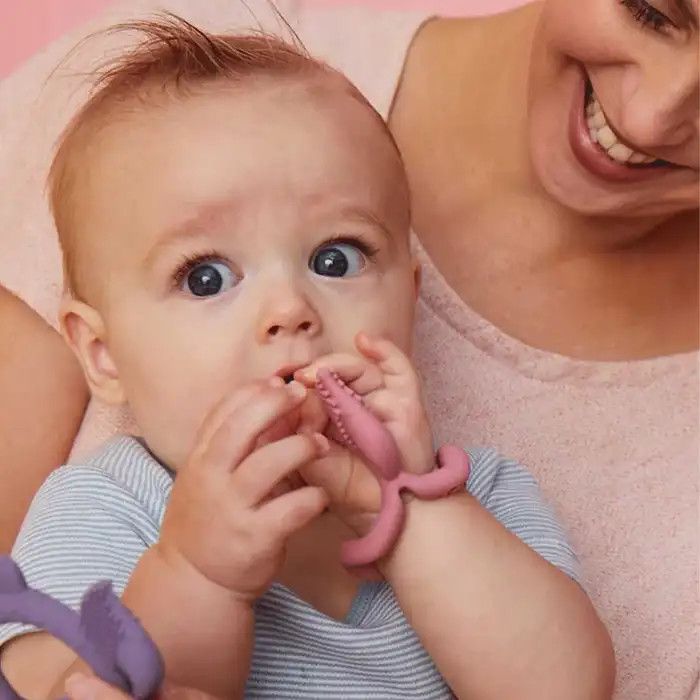 B Box Wrist Teether Lullaby Blue
