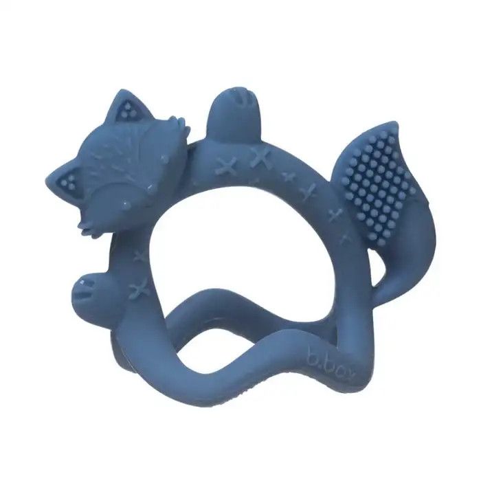 B Box Wrist Teether Lullaby Blue