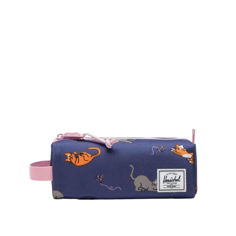 Herschel Settlement Pencil Case Playing Cats