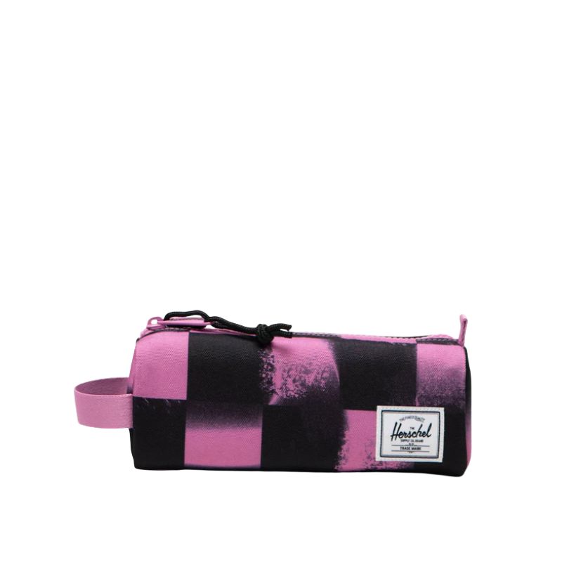 Herschel Settlement Pencil Case Stencil Checker Opera Mauve