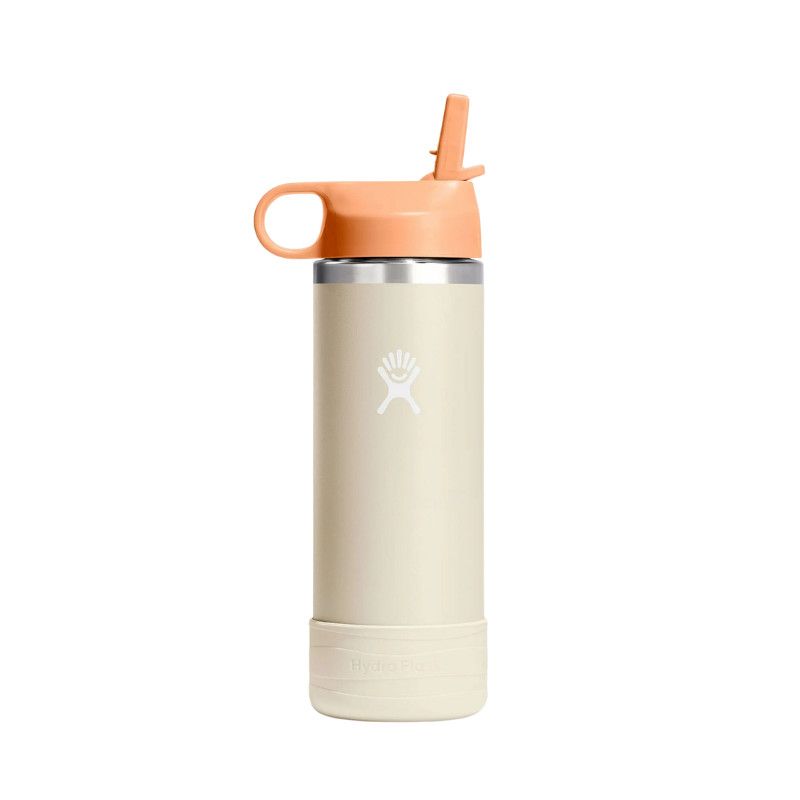 Hydro Flask 18 Oz Kids Wide Mouth Straw Cap And Boot Coconut