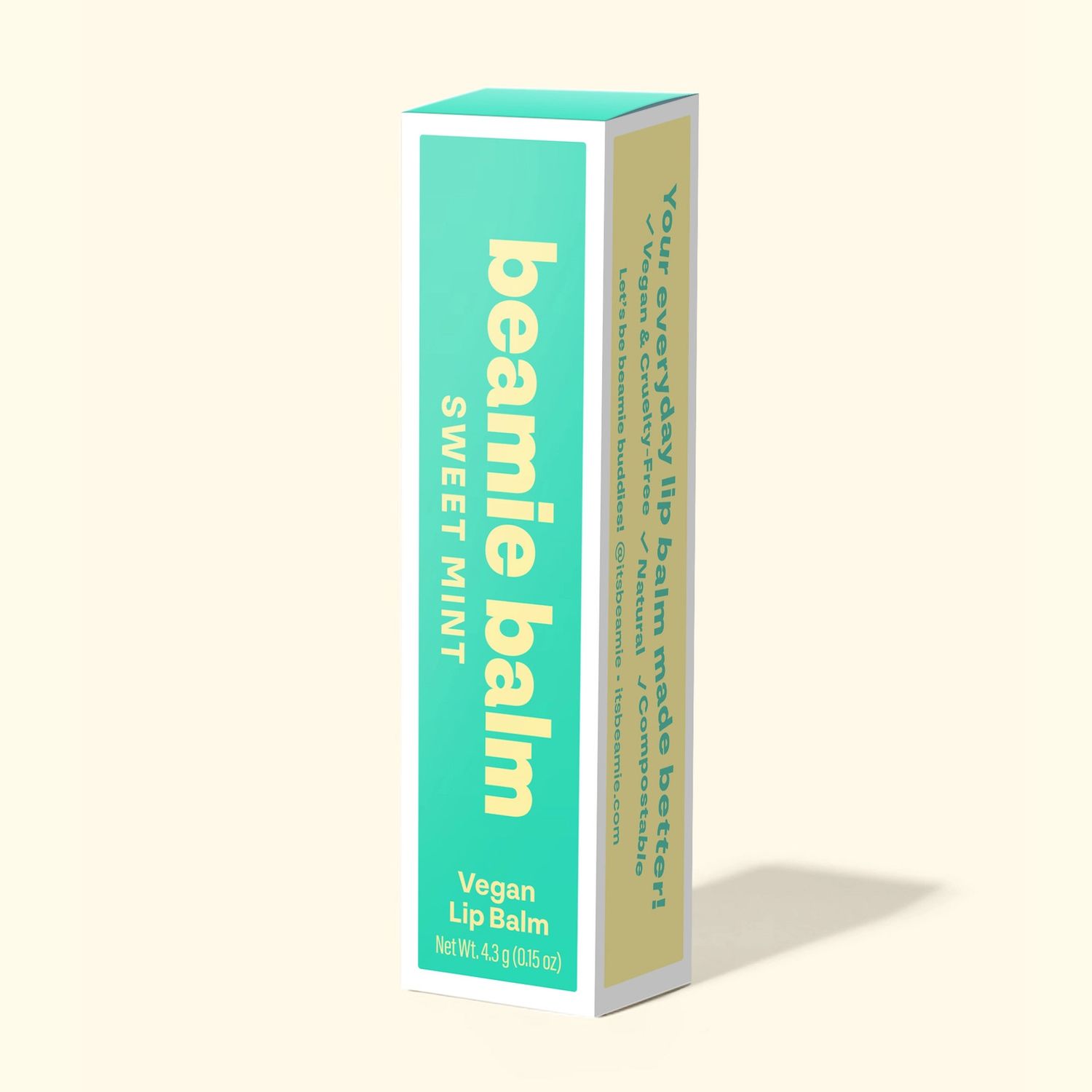 Beamie Balm Vegan Lip Balm Sweet Mint