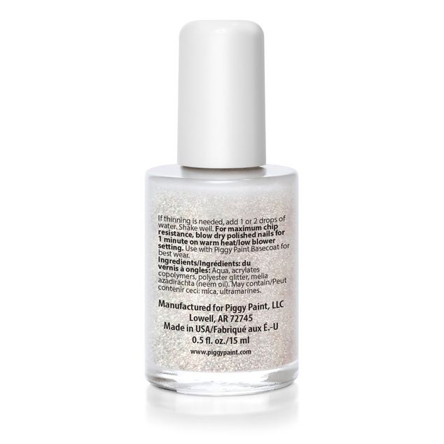 Piggy Paint Polish Top Coat 0.5 Glitter fl/oz