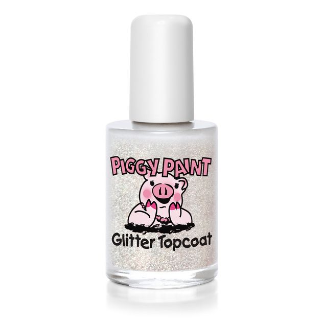 Piggy Paint Polish Top Coat 0.5 Glitter fl/oz