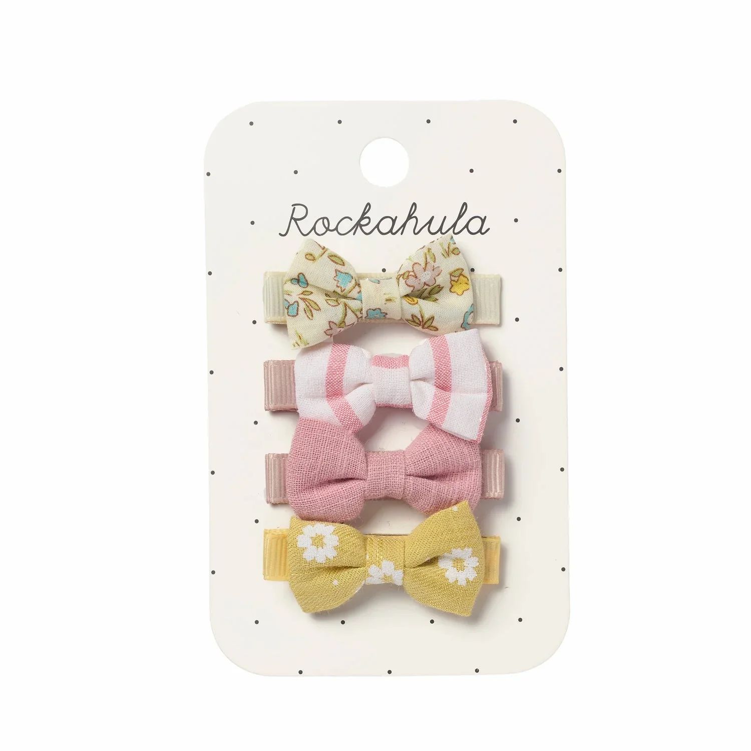 Rockahula Mini Bow Clip Set Petal