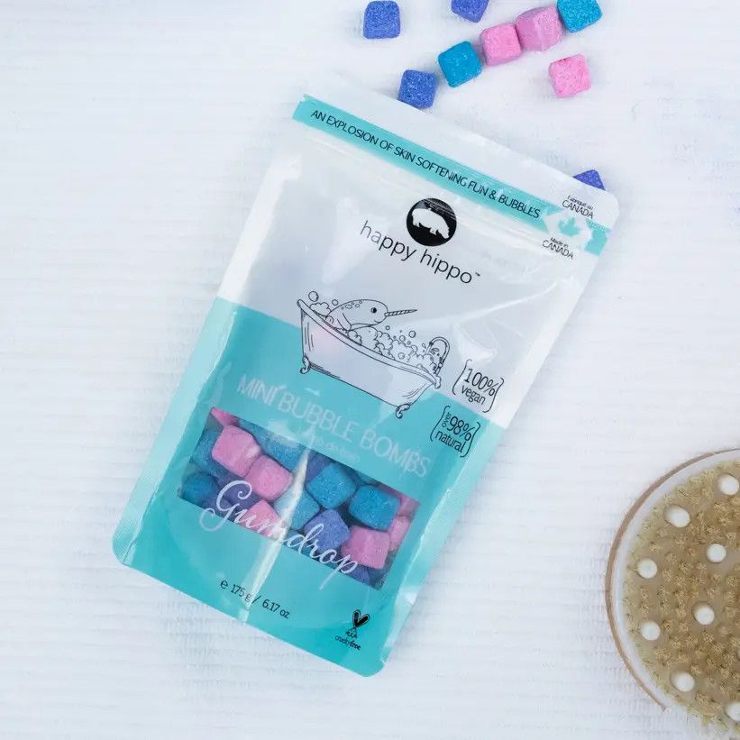 Happy Hippo Gumdrop Mini Bubble Bombs 175g