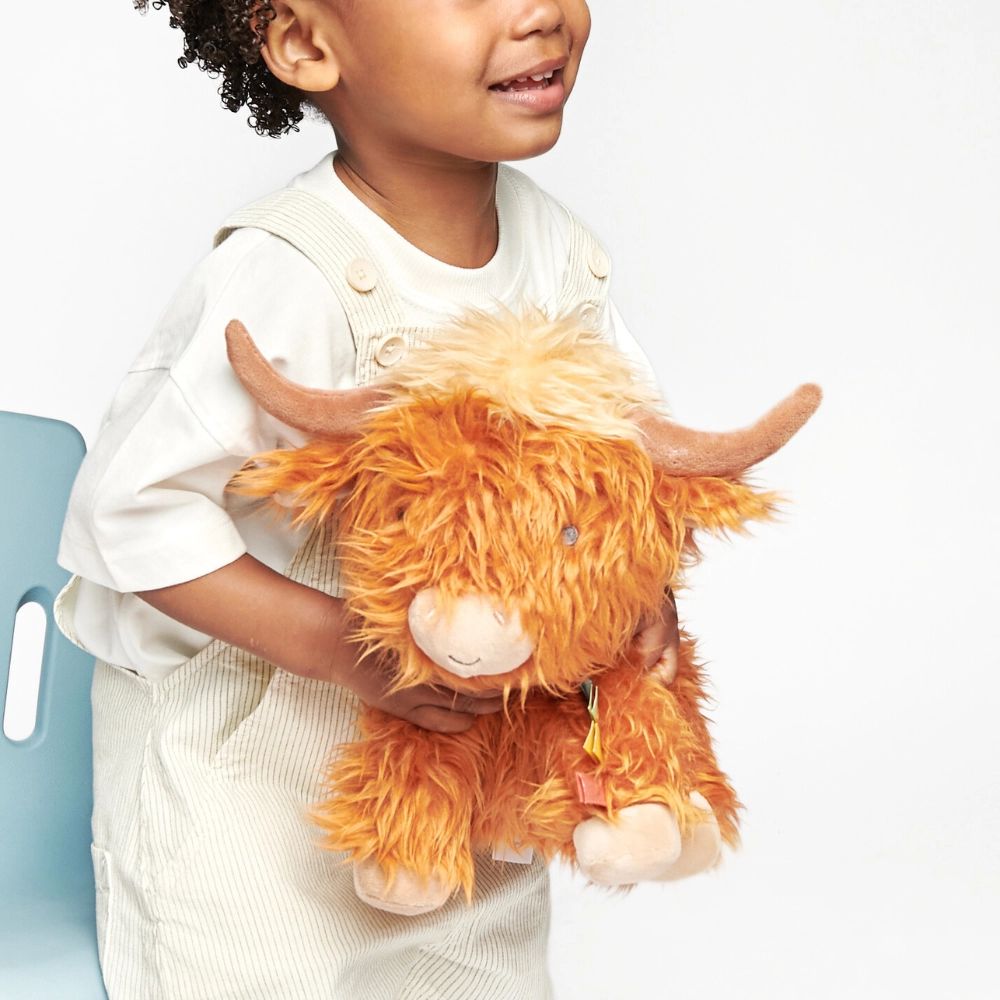 Itzy Ritzy Sweetie Snuggles Plush Highland Cow