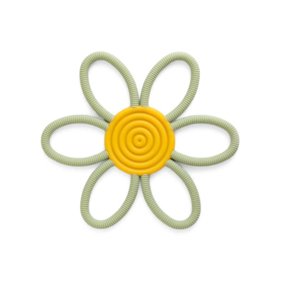 Baby Bliss Teether Flower Ring Green